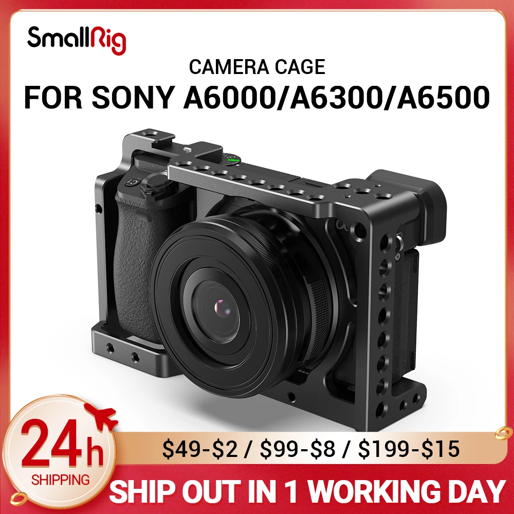 Smallrig Sony Alpha Dslr Camera Cage For Sony A6000/ A6000 / Nex-7 Sony  Camera Rig W/ Shoe Mount For Microphone 1661 - Camera Cage - AliExpress