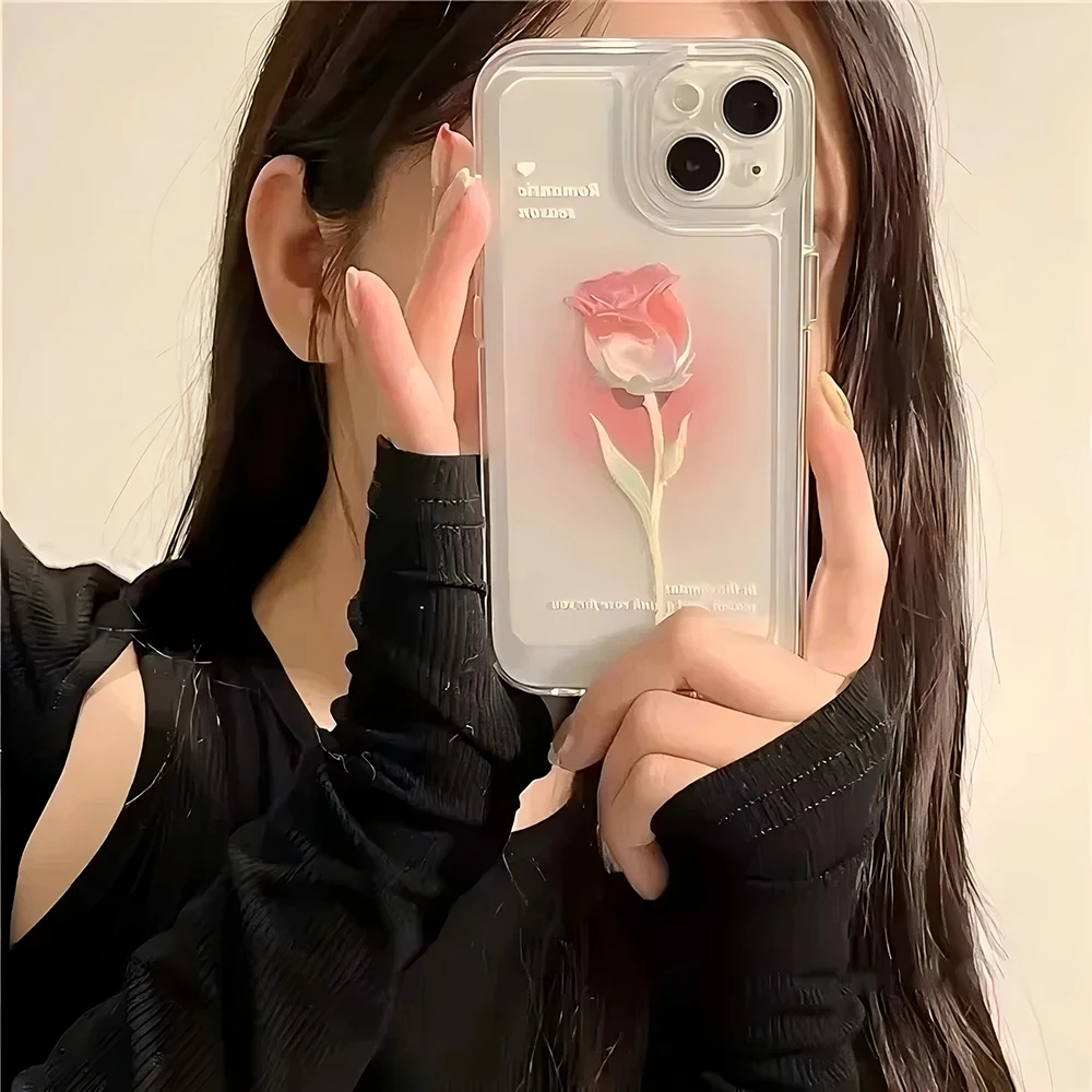 Tulip Luxury Soft Transparent TPU Phone Case