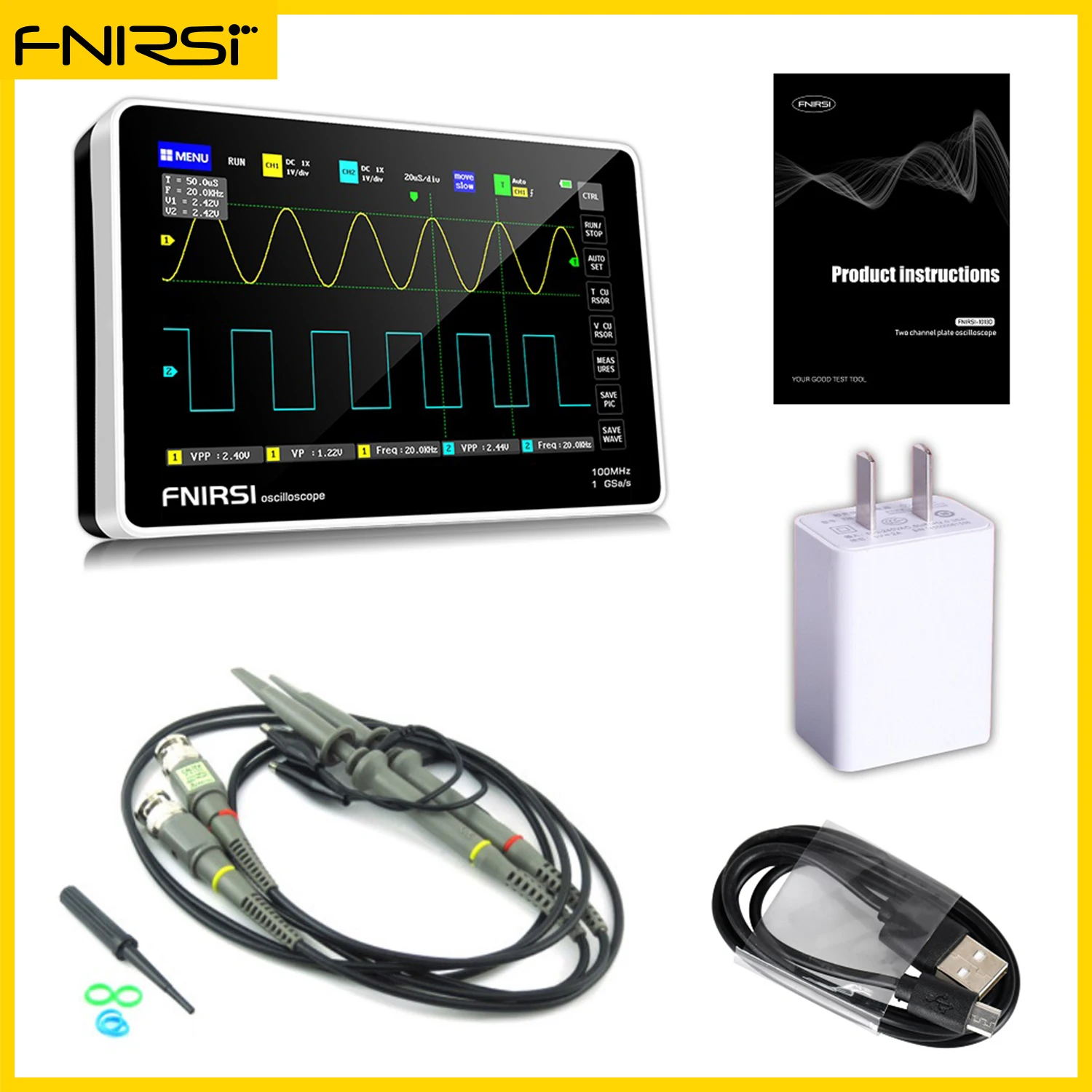 1013D Dual Channel 100MHz Bandwidth Bandwidth Tester