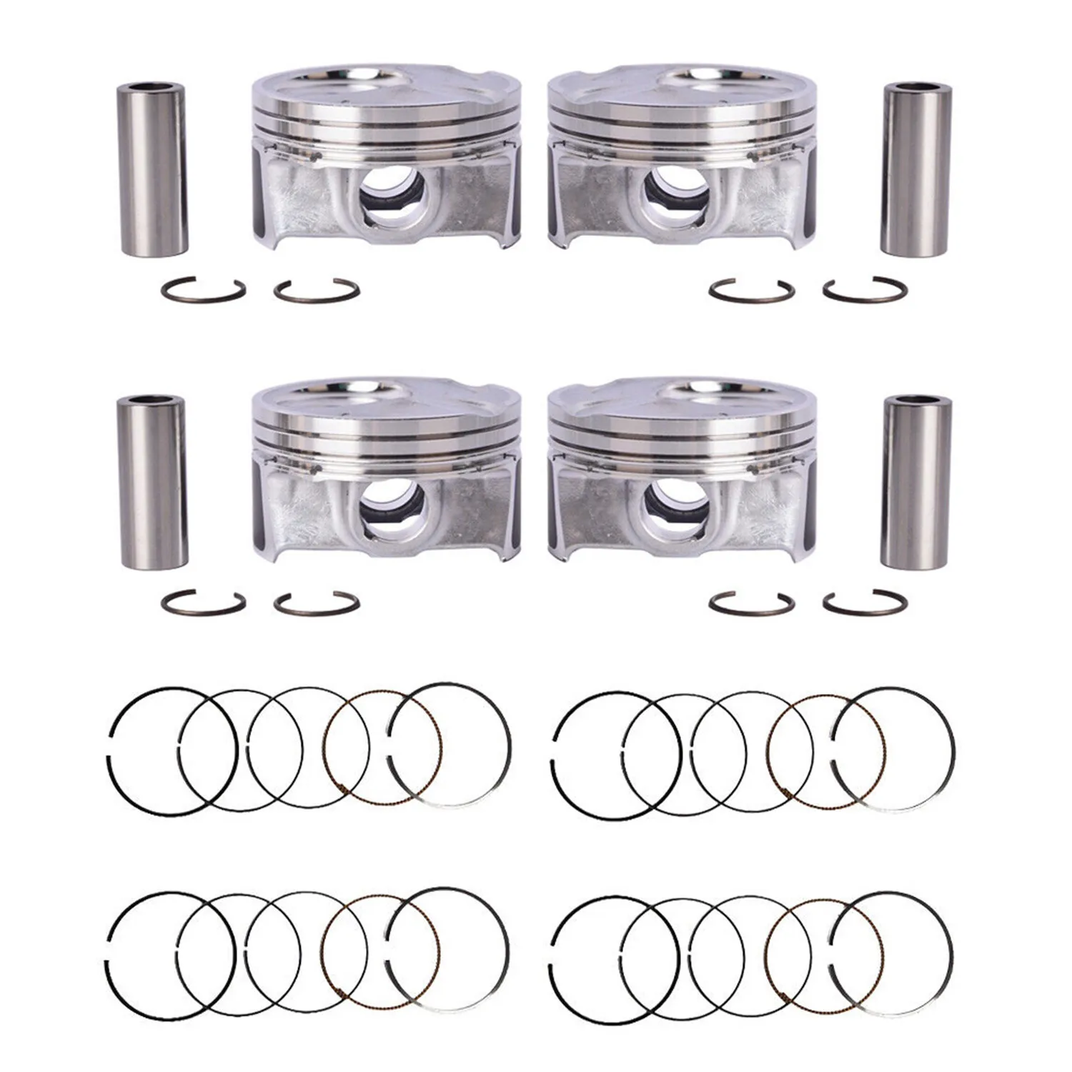 

4PCS Piston & Rings Kit For Kia Soul Forte Forte5 Forte Koup 2.0L 2014-2018 23041-2E210 230412E210 Auto Part Accessiries