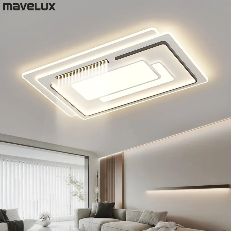 

Modern LED Ceiling Light For Dining Study Room Kitchen Living Room Lamp Indoor Lighting Chandelier Home Decor With Spotlight