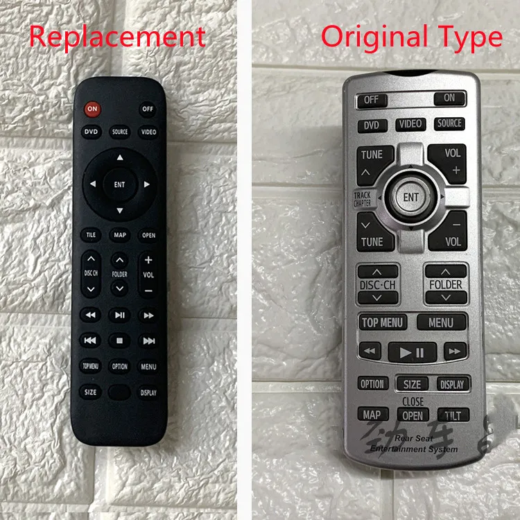 For Toyota Prado LC150 CRUISER LC200 VX Rear Entertainment Ceiling DVD Remote Control