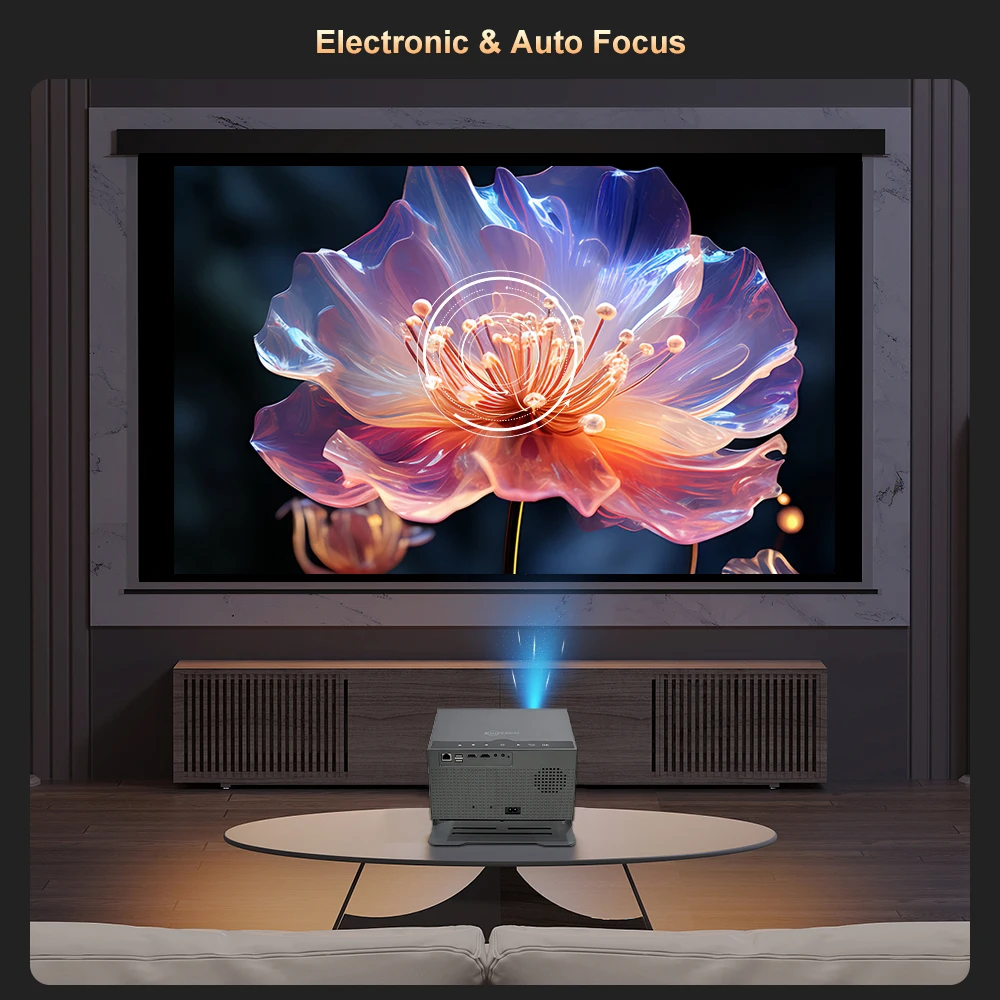 Buyzco YT007 Android 12 Full HD проектор 360 градусов подвес 4K видео ...