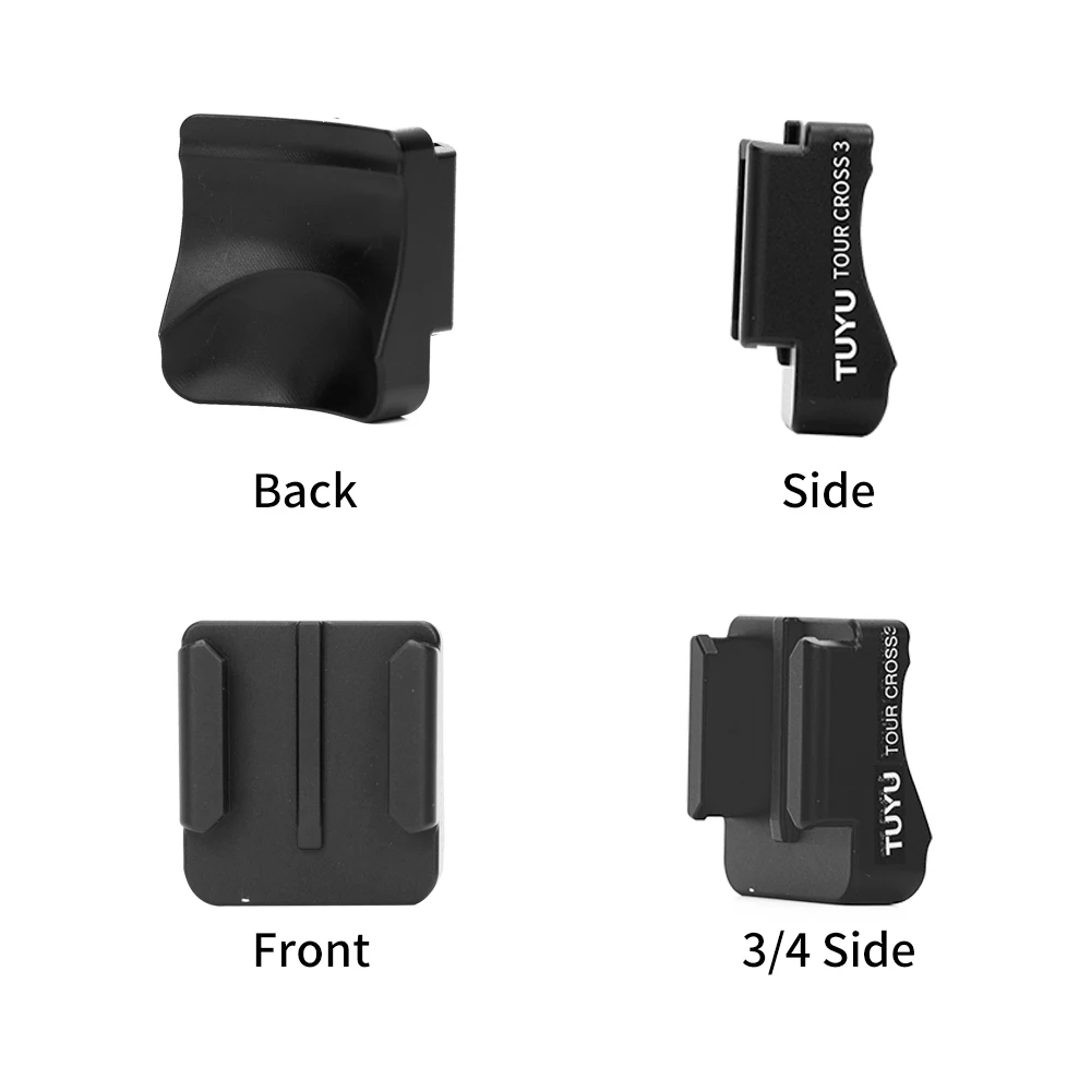 Support de caméra d'action pour casque moto installé sur un casque modulable, avec une DJI Action caméra.
