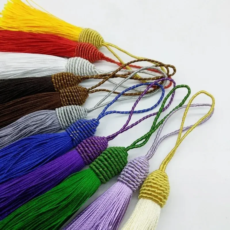 Tassel Screw Cap Screw Ball Head Hanging Whiskers Thread tassel accessories Chinese Knot Decoration DIY Accessories
