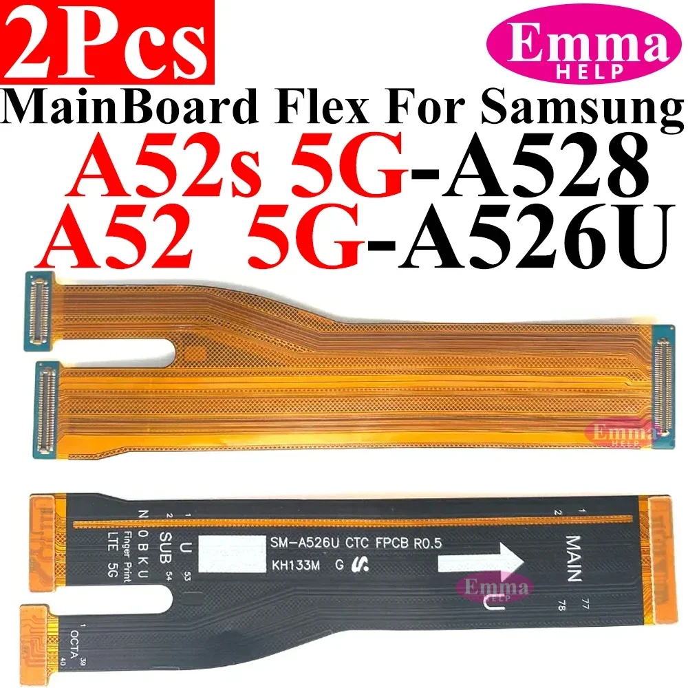 Mainboard Flex Cable EmmaHelp 2Pcs Mainboard Main board Flex Cable Motherboard Dock For Samsung A21 A22 A32 A41 A51 A71 A32 A52 A72 A34 A54 MainFlex