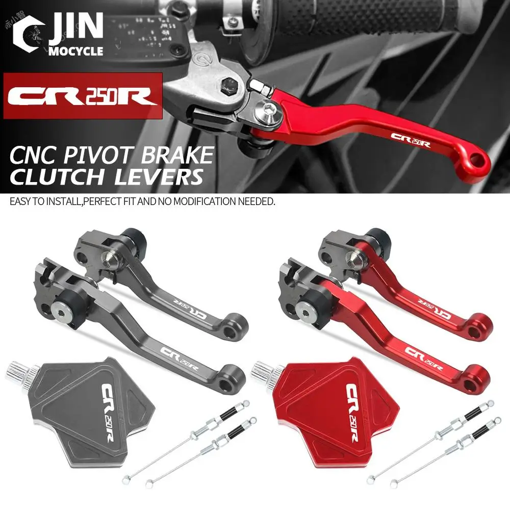 

For HONDA CR250R 1992-2003 2002 2001 Motorcross Accessories CNC Stunt Clutch Lever Easy Pull Cable System Brake Clutch Levers