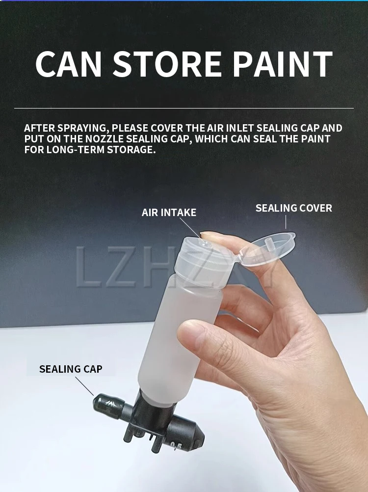 No-clean airbrush gun, model spray painting, air pump acrylic paint painting, po