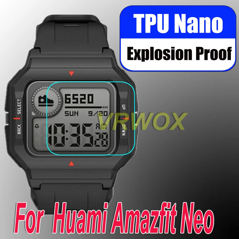1 Pz Per Huami Amazfit Neo Hd Trasparente Antigraffio Morbido Tpu Nano Proteggi Schermo Antideflagrante