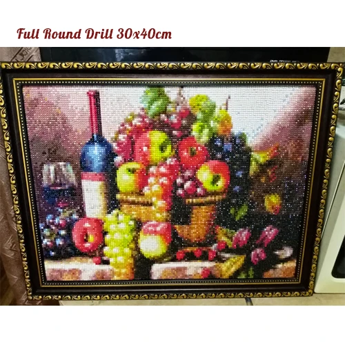 Diamond painting Evershine 5D Diamond Painting Fruit Cross Stitch Mosaic Diamond Embroidery for kitchen home decor