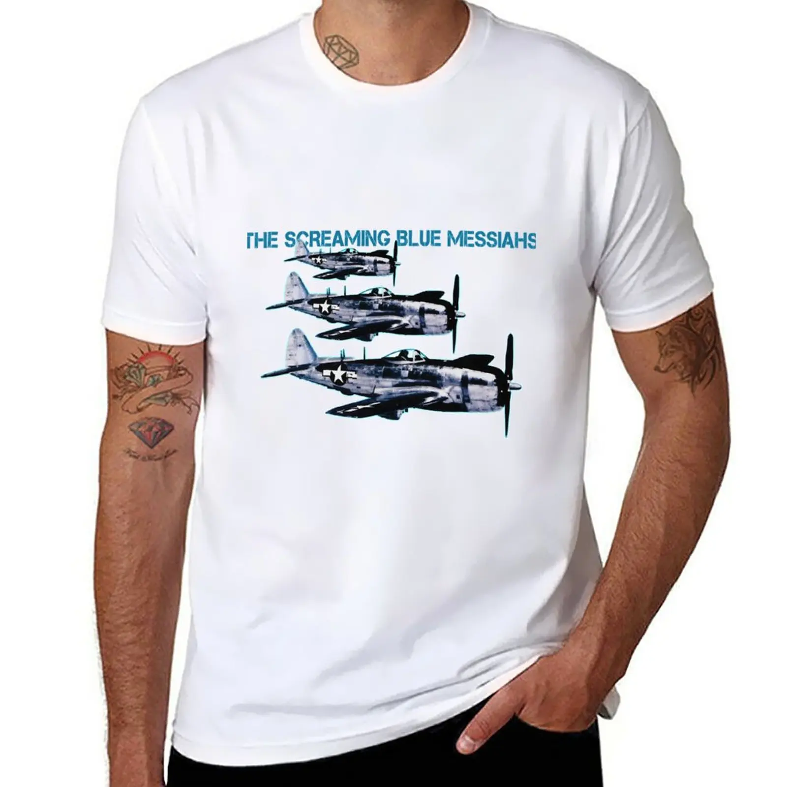 

New People Call Me Screaming Blue Messiahs Vintage Retro T-Shirt heavyweight t shirts T-shirt short plain t shirts men