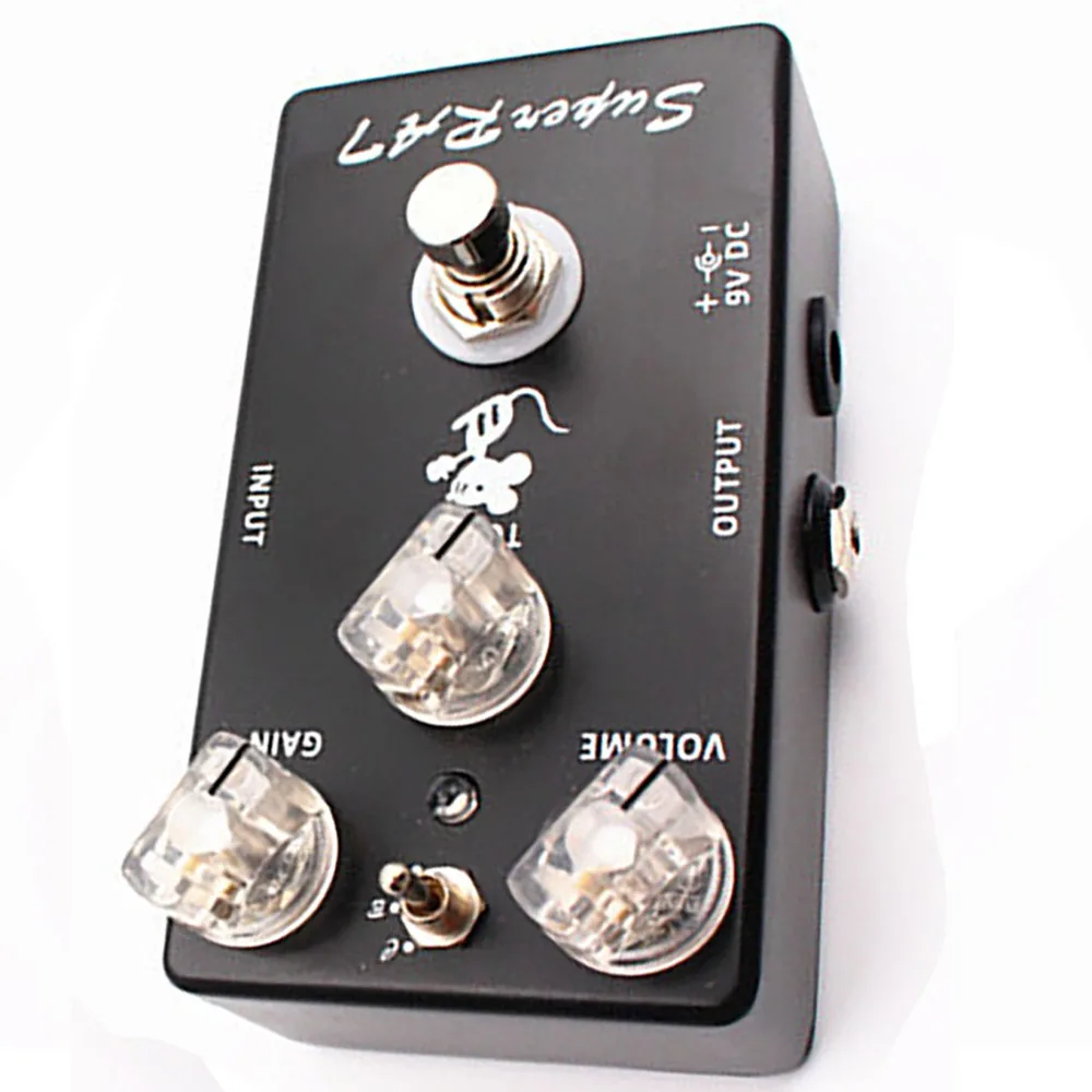 Mosky Pedal De Guitarra 클래식 쥐 왜곡 슈퍼 RAT 왜곡 기타 페달 손으로 만든 3 모드 부스트 프리 앰프-3 In 1 페달베이스