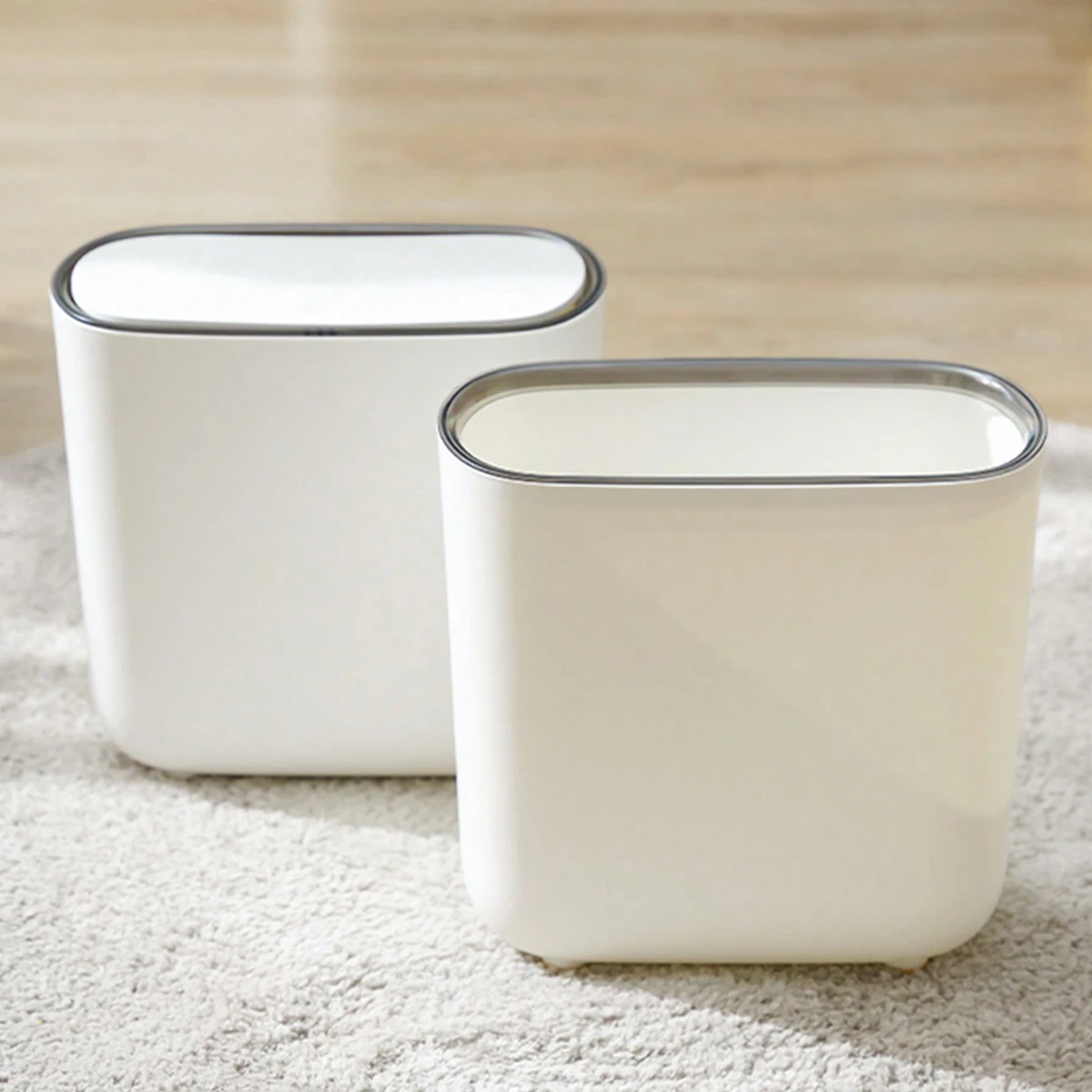 Slim Bathroom Trash Can 6