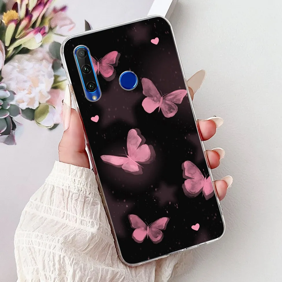 Cute Cartoon Cat Luxury Fashion Flowers Soft TPU Bumper Cover