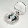 Wholesale Lash Packaging Box Round Lash boxes with Mirror 8-20mm Mink Eyelashes Packaging Box Empty Makeup Beauty 2