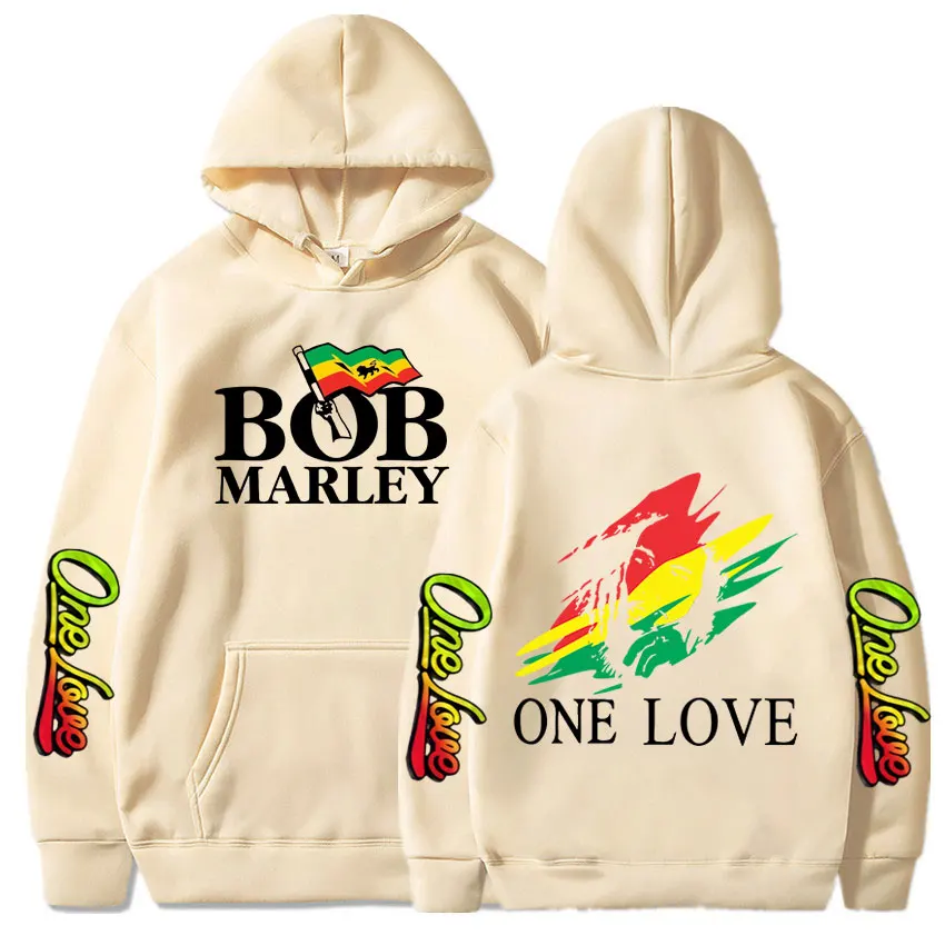 Rapper Bob Marley Hoodies Legend Reggae One Love Hooded Sweatshirts Men Women Fashion Long Sleeve Oversized Pullovers Streetwear 5