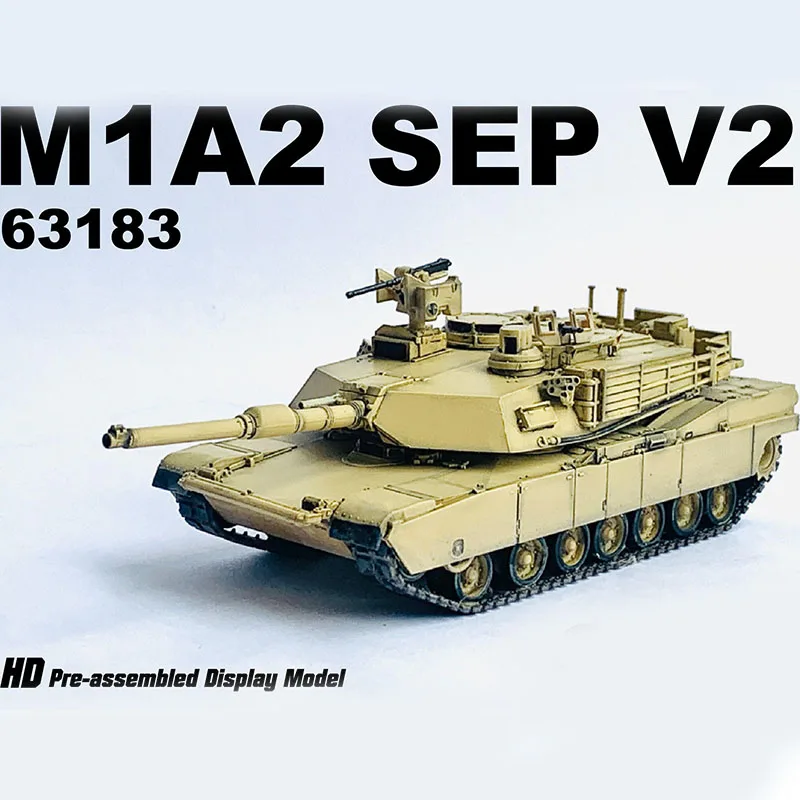 

1:72 Scale Veyron 63183 M1A2 SEP V2 American Abrams Main Battle Tank Militarized Combat Tracked Tank Finished Decoration Gift