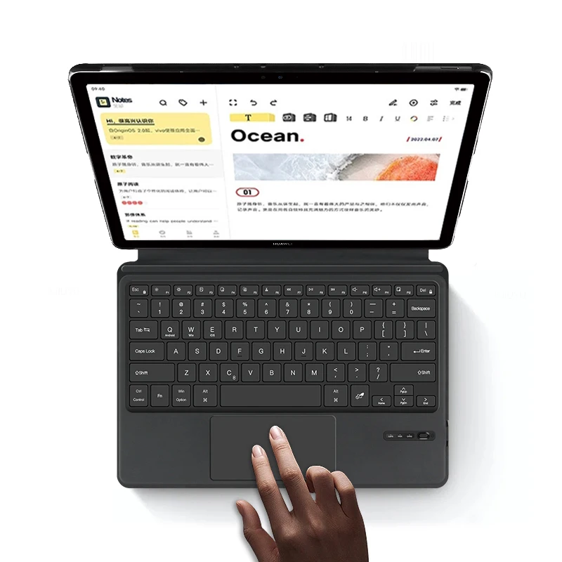 Capa para Huawei Matebook e 12 2023 2023 2023 Matebook e Tablet Bluetooth Teclado Touch Pad Capa Protetora Cases Tpu Escudo - Imagem 4
