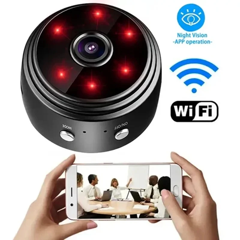 

Mini A9 Cameras WiFi Wireless 1080p Vehicle Camera Voice Recorder Home Camcorder Security Surveillance Electronics