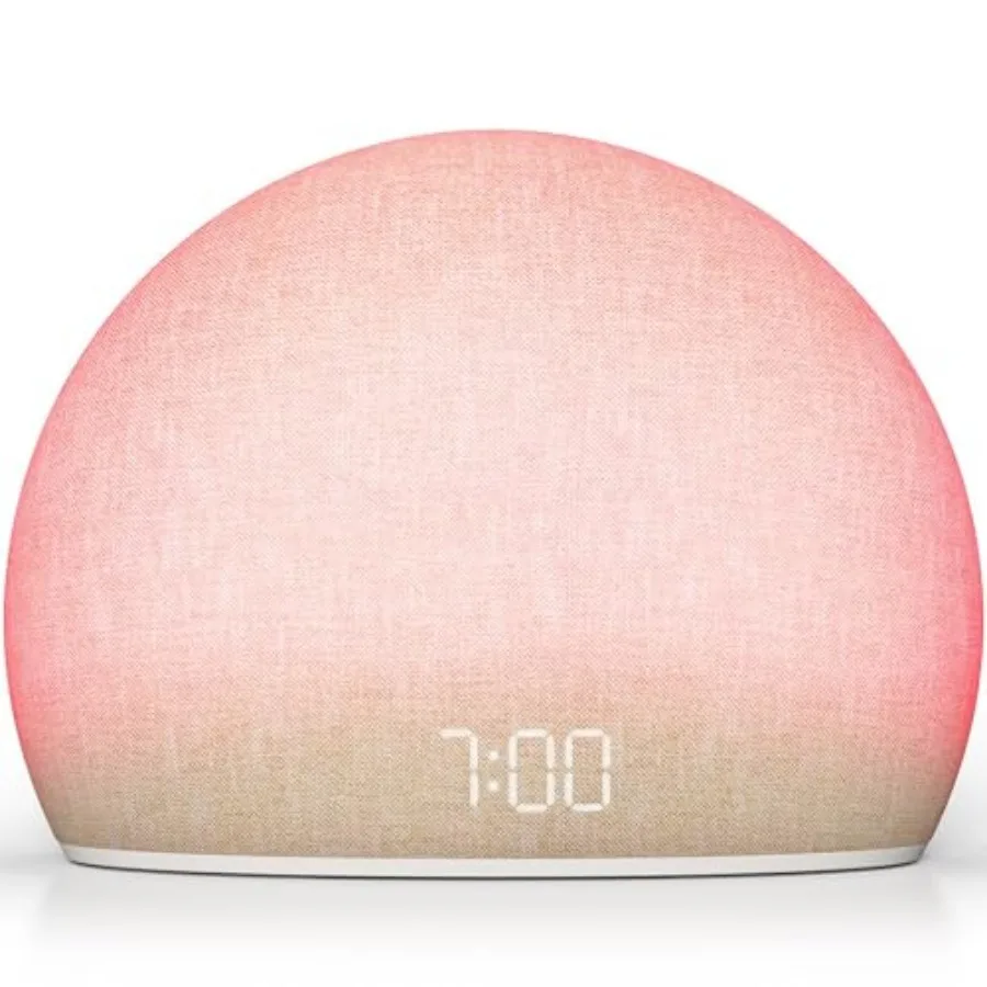 Sunrise Alarm Clock Radio for Bedroom Wake Up Naturally with Gentle Light and Nature Sounds Relax with Bluetooth Speaker and Ni