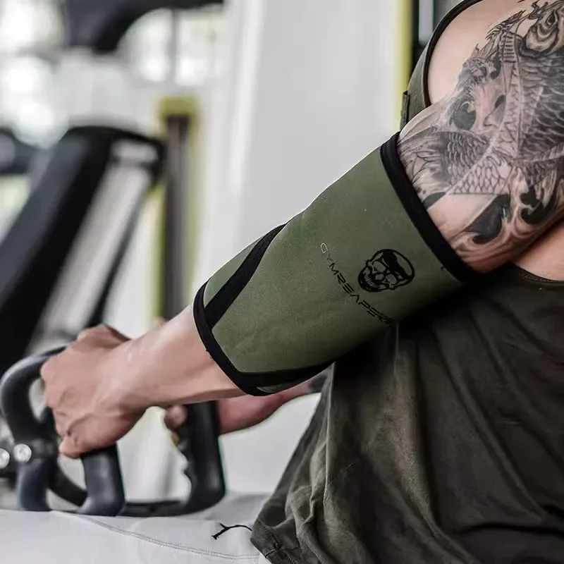 5mm Elbow Sleeve for Fitness Training Men Women Bench Press Protection Sports Breathable Elastic Elbow Pads for Bodybuilding elbow brace,elbow pads