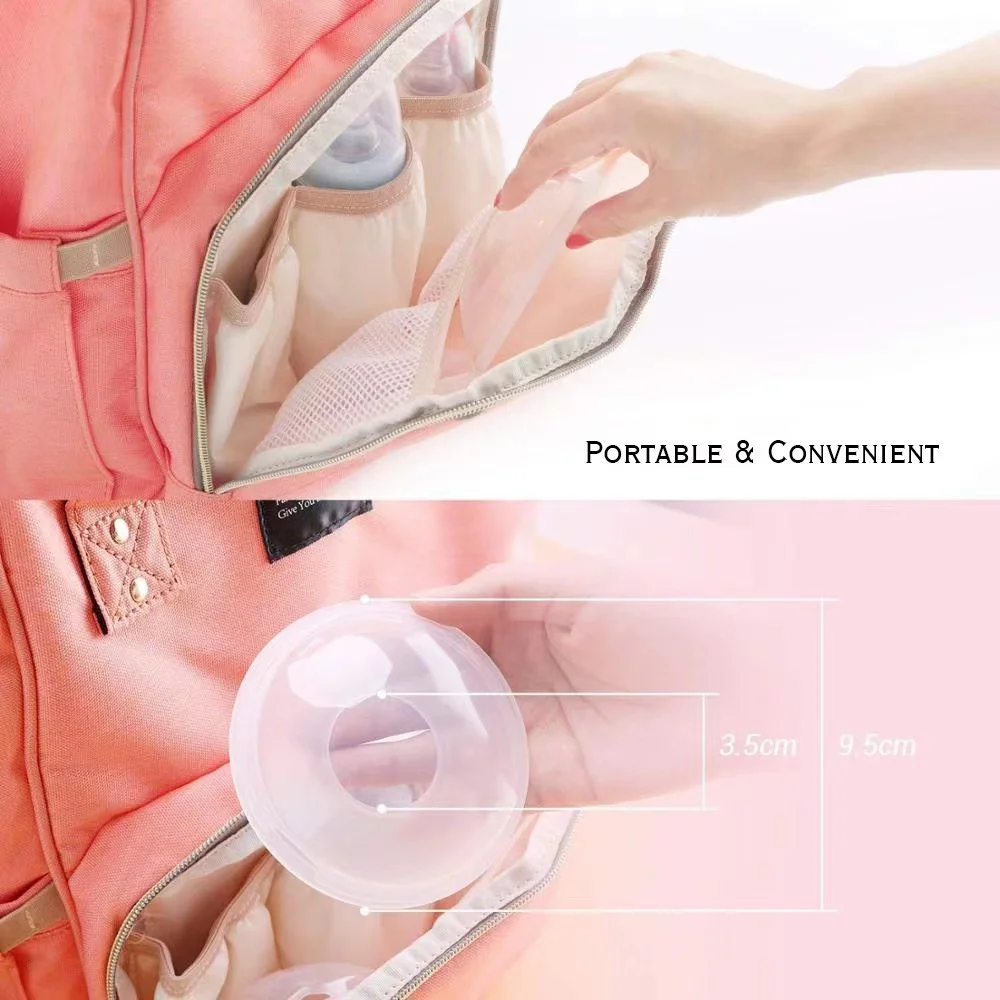 Breastfeeding Breast Pads Postnatal Breastmilk Washable Silicone Wearable Breast Pads Soft & Comfortable 4