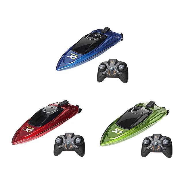 Waterproof 2.4GHz Electric RC Speed Boat Remote Control Watercraft Ship with LED Light for Kids Holiday Party Gift 4