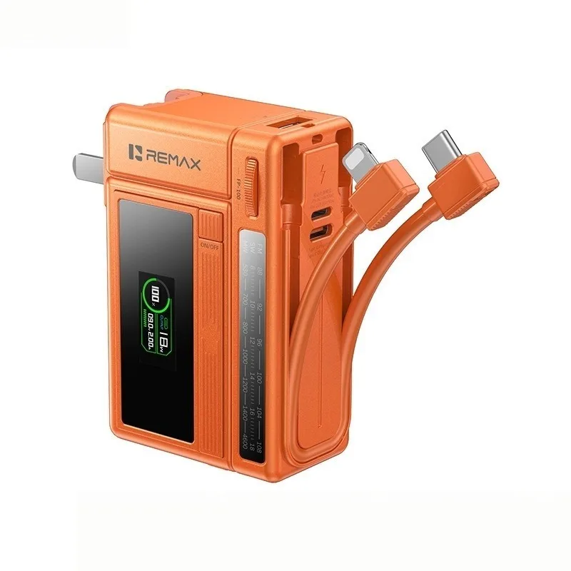 22.5W 10000mAh 3-in-1 내장 케이블 스마트 디지털 디스플레이 3C 인증 고속 충전 보조배터리