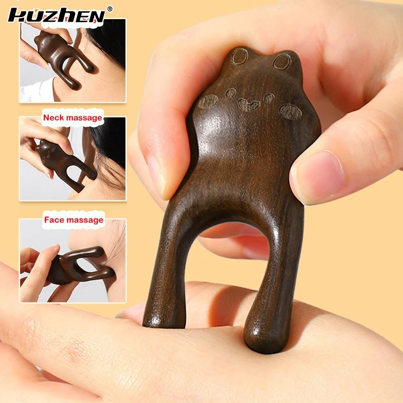 

Wooden Nose Massager Promote Blood Circulation Point Pedicure Lifting Therapy Massager Gua Tools Nose Sha Tool Face Board