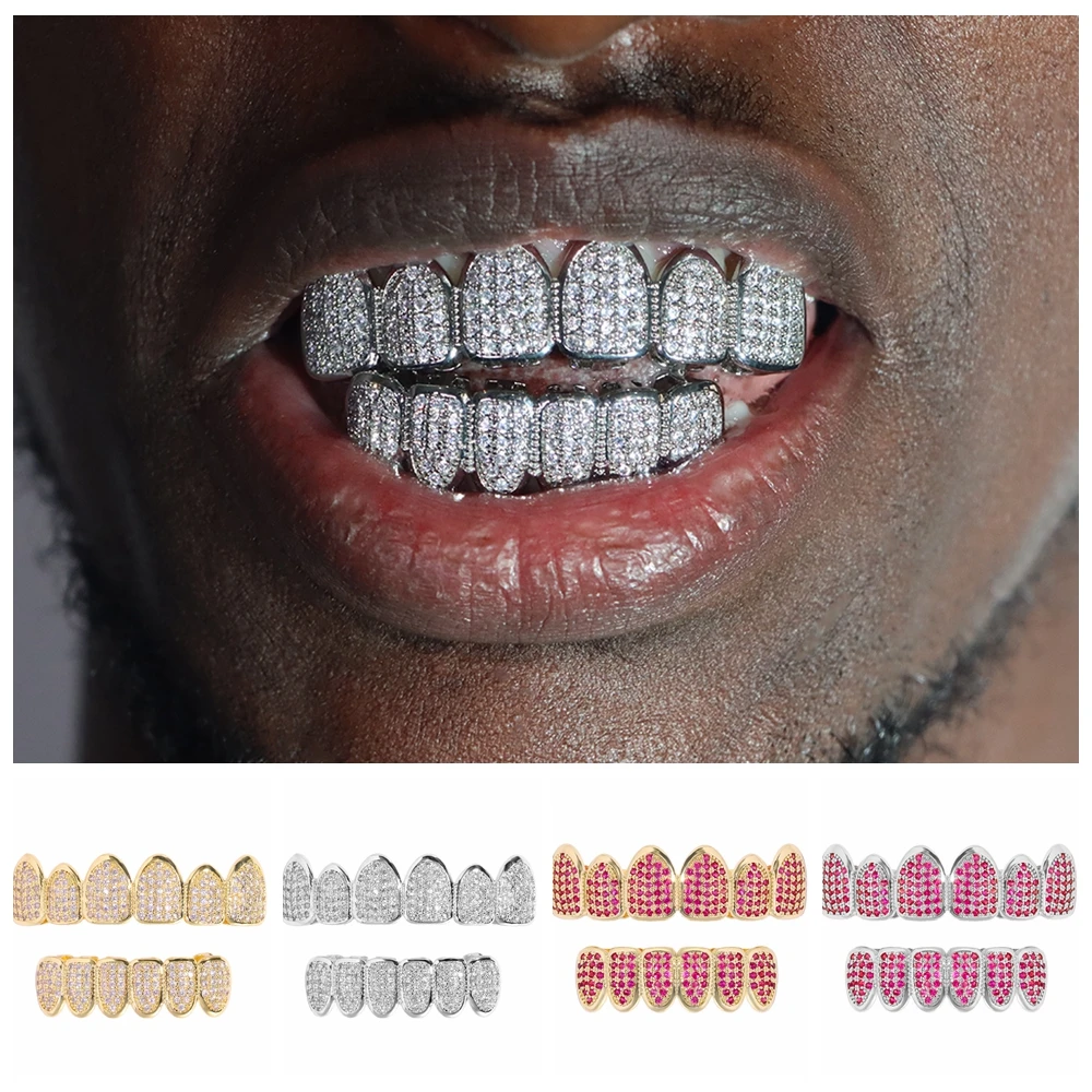Grills For Your Teeth 18K Gold Grillz Hip Hop Teeth Jewelry With