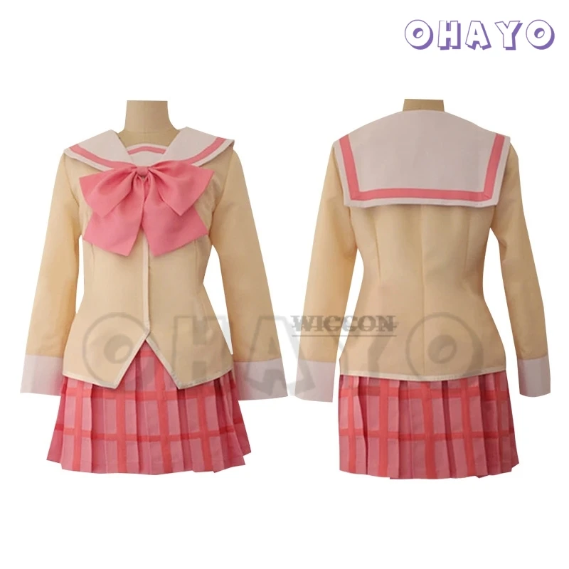 

Nichijou Cosplay Yuko Aioi Costume Girl School Uniform Shinonome Nano Minakami Mai Aioi Yuuko Naganohara Mio school Uniform JK