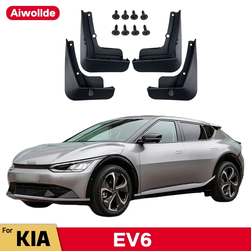 

MudFlaps For KIA EV6 WIND 2021 2022 2023 Mudguards Mud Flaps Splash Guards Front Rear Wheels Fender Car Accessories 4Pcs