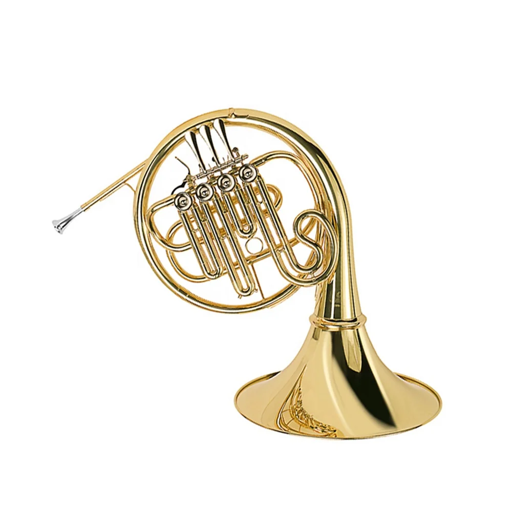 

SEASOUND Factory OEM 4 Keys Single Bb Key Gold French Horn JYFH941