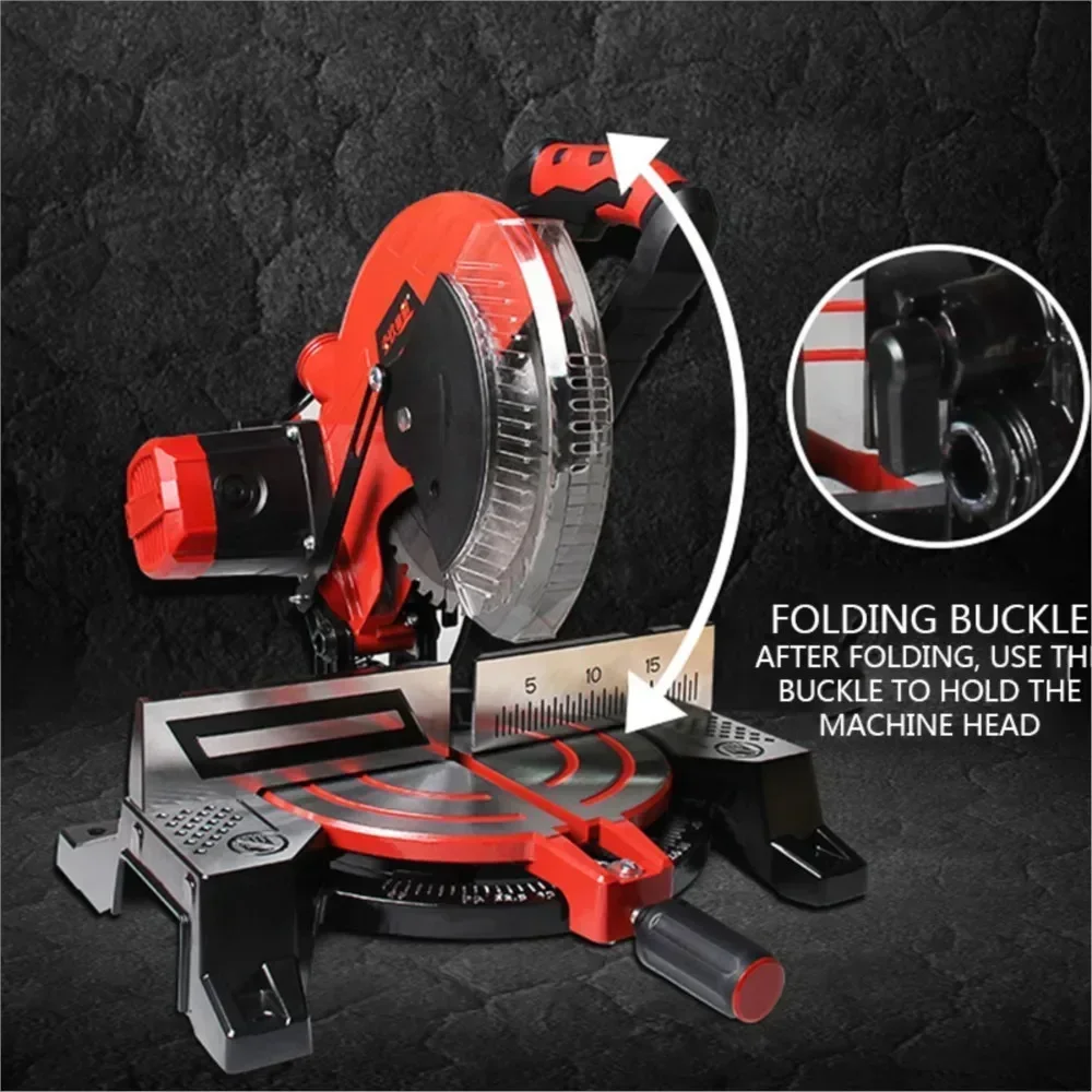 220V 1800W Miter Saw Aluminum Machine 10Inch 45 Degree Cutting Circular Saw High-precision Wood Aluminum Cutting Machine woodworking table saw mitering chop saw