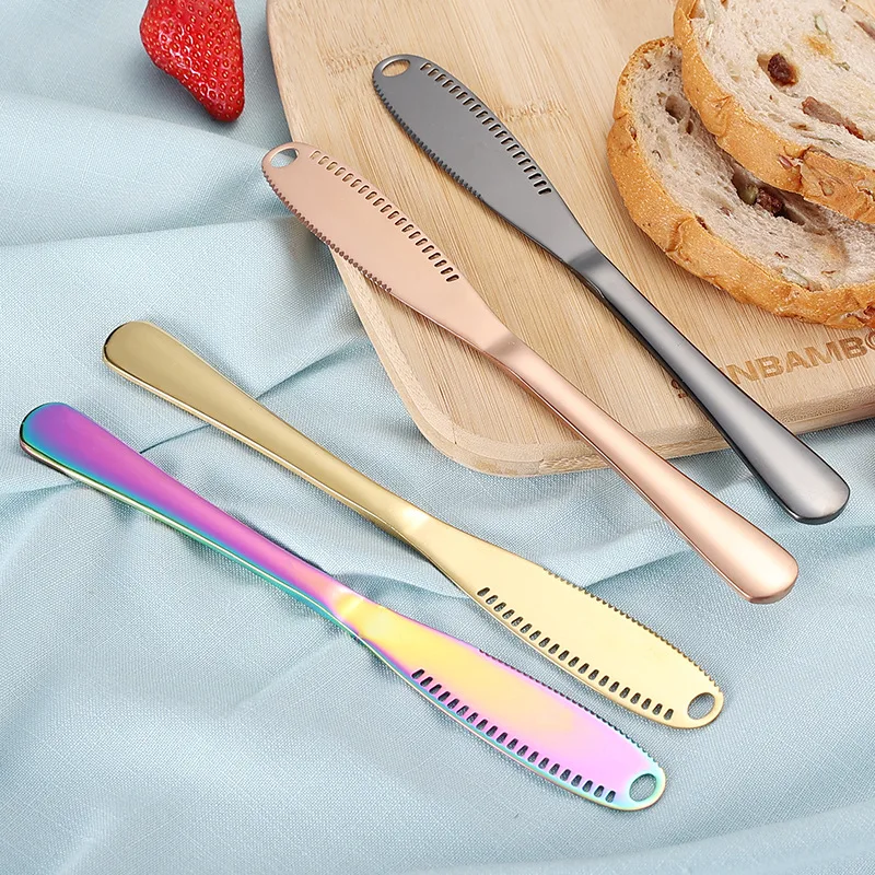 Dropship Multifunction 3 In 1 Stainless Steel Butter Cutter Knife Cream  Knife Western Bread Jam Knife Cheese Spreader 3 In 1 Stainless Steel Butter  Spreader Knife Butter Curler Spreader Butter Knife to