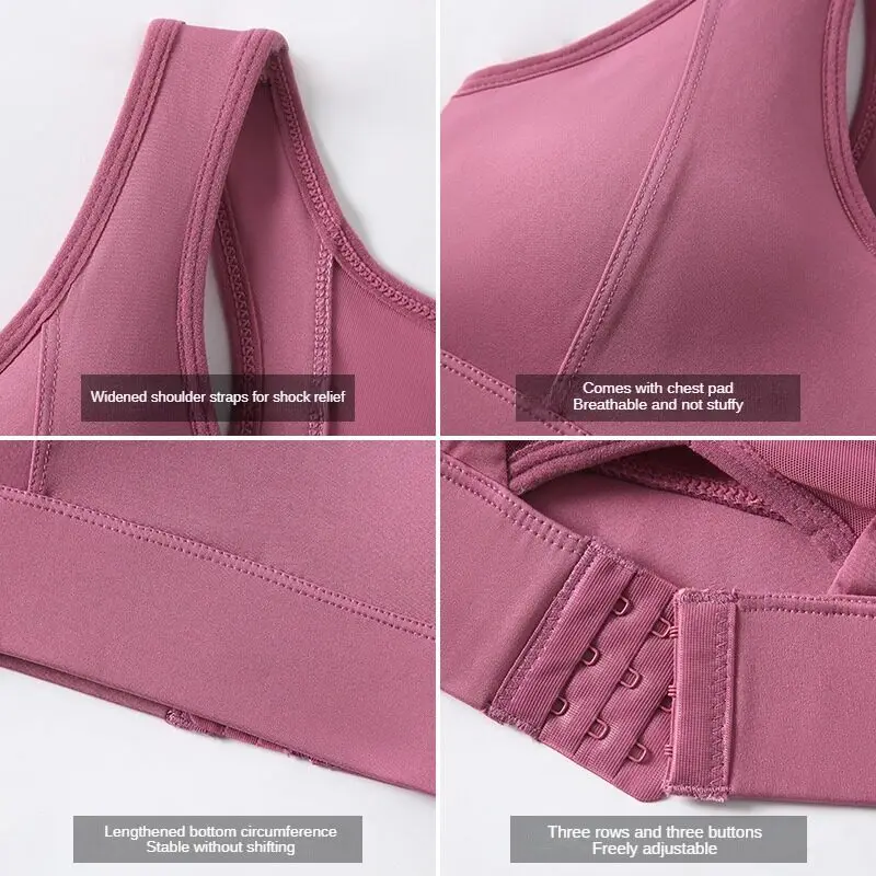 Seamless Sports Bra Top Gym Fitness Women Running Crop Tops Push Up Vest Female Workout Padded Yoga Bras Shockproof Activewear