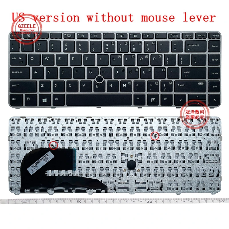 Teclado Portátil para hp Elitebook ru la Eua fr sp br ar po Reino Unido 840 g3 745 g4 840 g4 848 g4 836308001 821177-001 Nsk-cy2bv