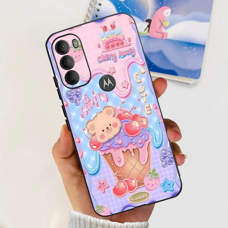 Cute Panda Cartoon Soft Silicone TPU Phone Case