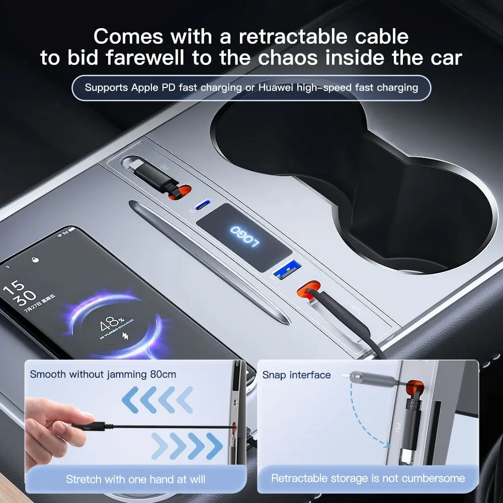   ŷ ̼ 2021 2022 2023 Tesla Model 3/Y ڵ USB  ׼ ڵ    Y ׼