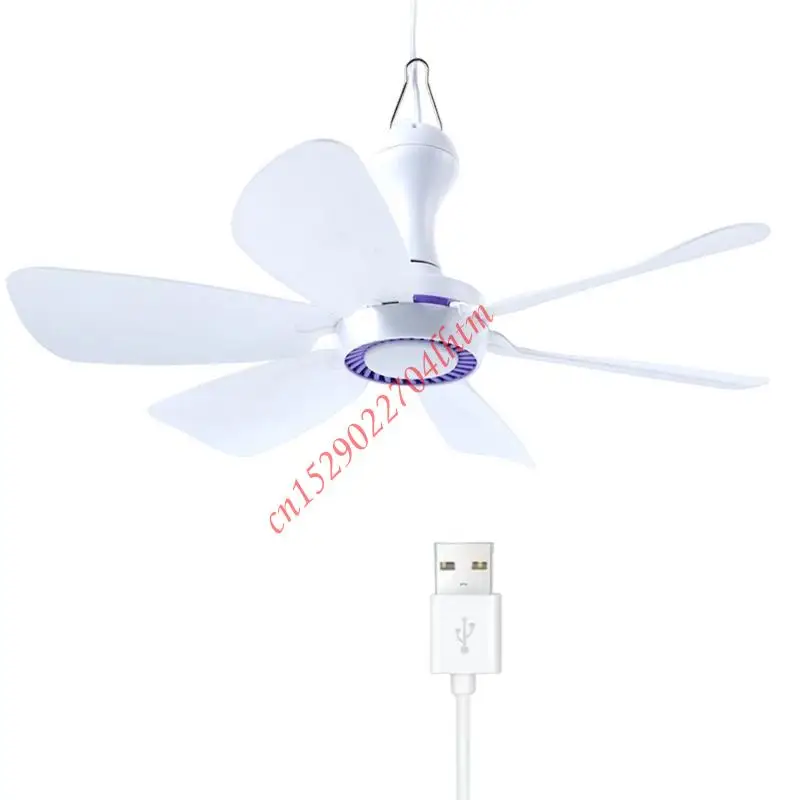 USB 천장 선풍기 DC5V1A 가볍고 조용하여 캠핑카에 쉽게 설치 가능 72XA