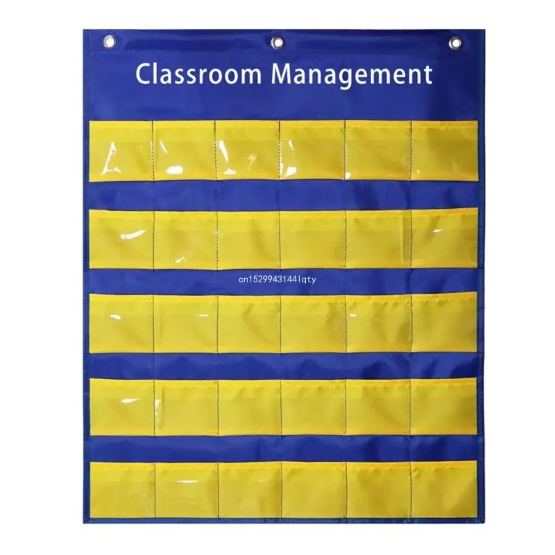 

Classroom Organization Center Pocket Chart Classroom Management Pocket Chart for Preschool Homeschool Kindergarten Dropship