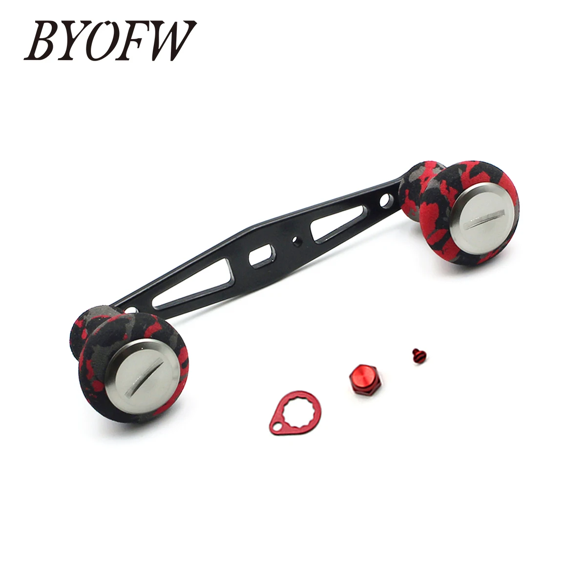 BYOFW Aluminum Alloy Rocker Baitcasting Fishing Reel Handle For Abu Garcia Daiwa CAMO EVA Knobs DIY Replacement Tackle Part