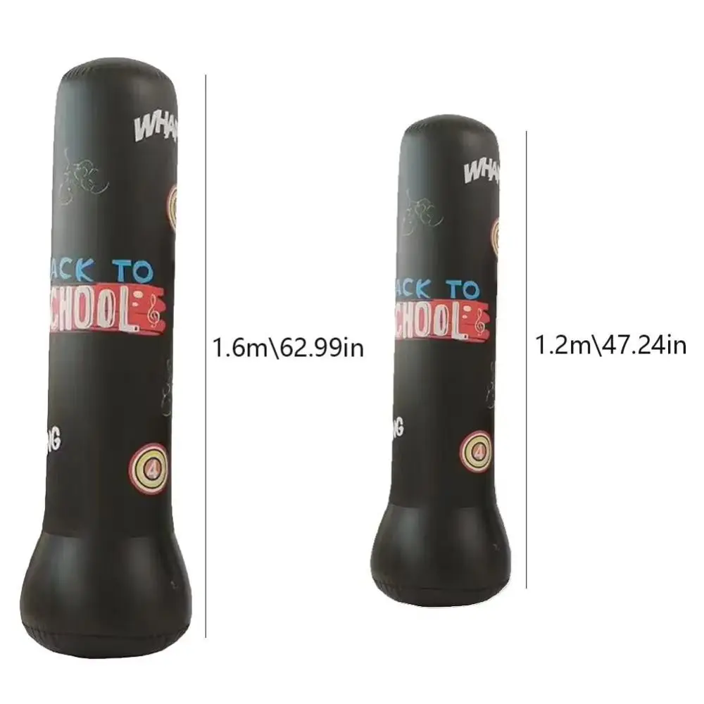 Inflatable Kids Boxing Sandbag Thickened Promote Development Children Punching Bag Boxing Training PVC Fitness Sand Bag