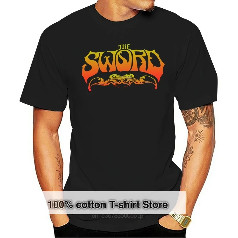 

Оригинальная футболка с надписью THE SWORD Band Fire Red Logo M NEW