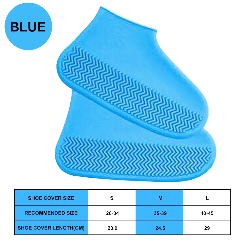 Silicone Waterproof Shoe Covers - Reusable, Non-Slip Unisex Protector