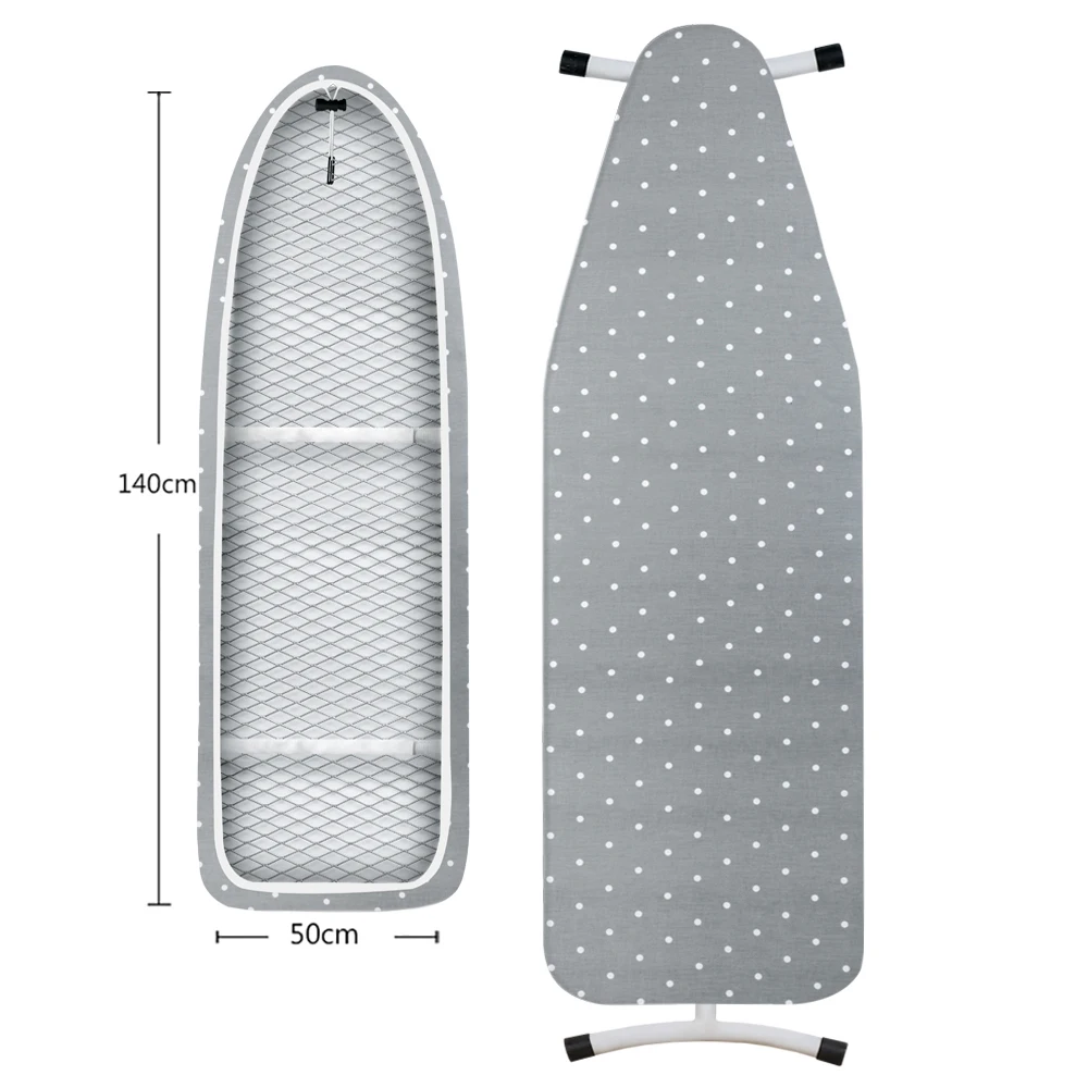 Ironing Board Cover Scorch Resistant, Extra Thick Cotton Iron Cover with Padding Heat Reflective Heavy Duty Pad Approx 140x50cm 4