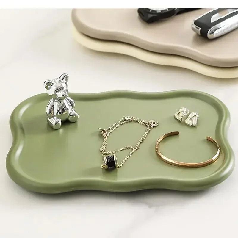 

Candle Aromatherapy Desktop Irregular Perfume Simple Storage Decoration Display Home Jewelry Tray Necklace