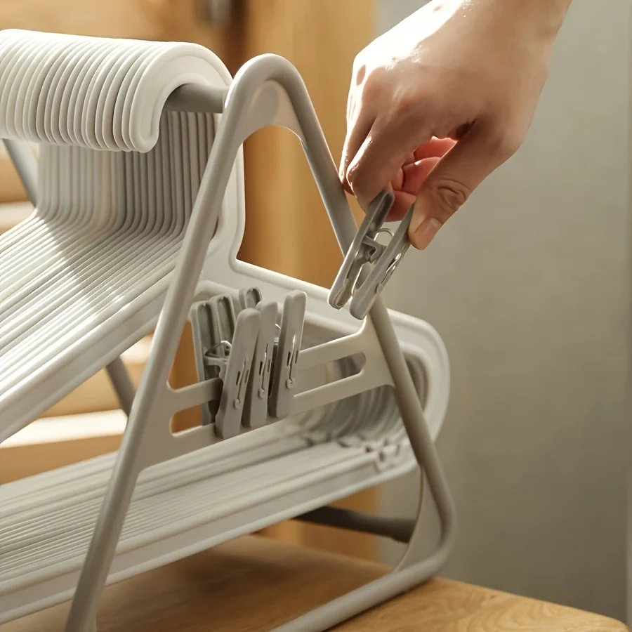 1PC Organiser Foldable Home Travel Clothes Rack Organiser Drying Rack Storage Laundry Laundry Organiser Supplies Clothes Rack