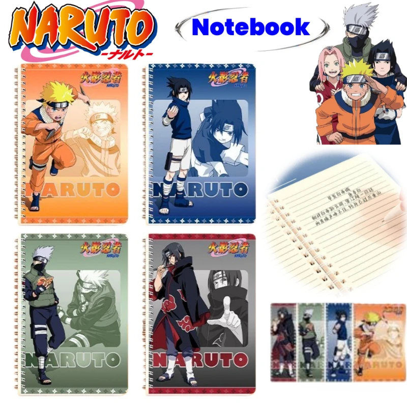 Naruto Character Cartoon Cute Notebook with Detachable Coil