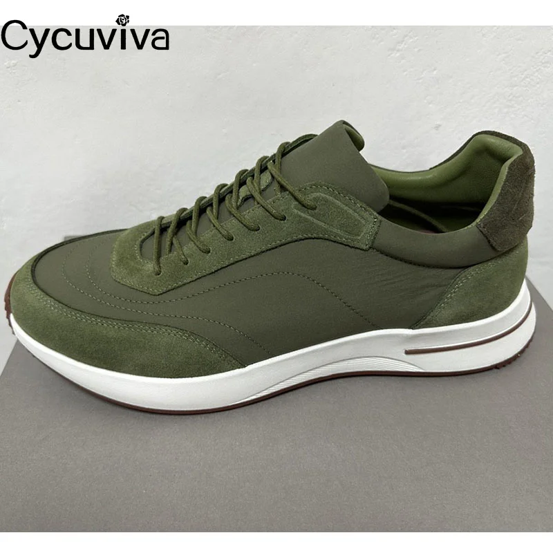 

Hot Platform Lace Up Sneakers Men Spring Autumn Leather Patchwork Flat Casual Shoes For Men Designer Brand Daddy Shoes Male
